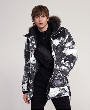 Superdry SD Explorer Parka Férfi Kabát Piros | LMWSK3805